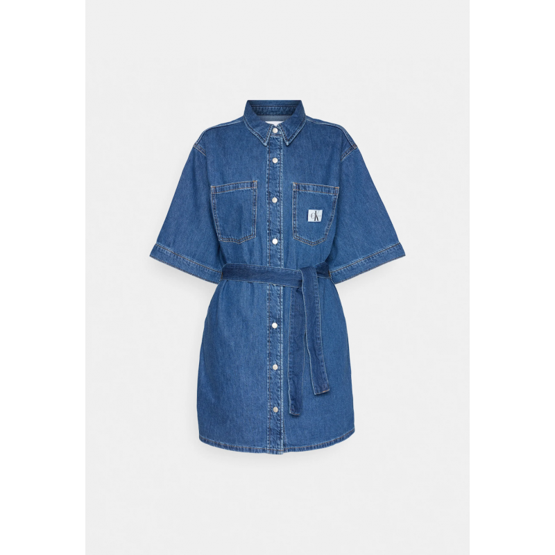 Calvin Klein Jeans - Boxy Belted Shirt Dress