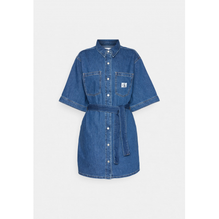 Calvin Klein Jeans - Boxy Belted Shirt Dress